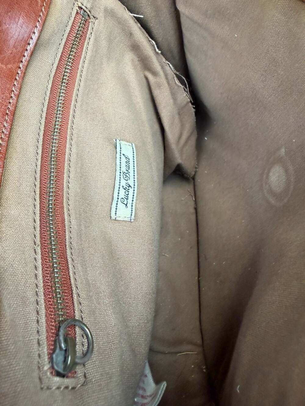 Lucky Brand Vall Leather Crossbody Bag with Tassel - Picture 4 of 8